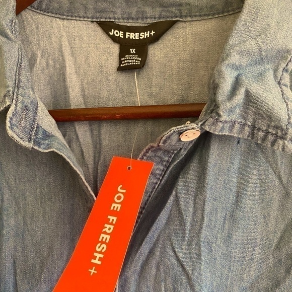 JOE Fresh New With Tags Demin Lady’s Plus Size 1X Dress - Picture 2 of 2